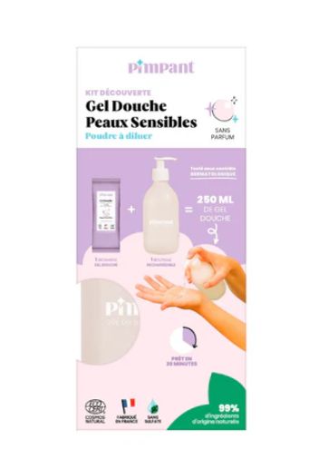 [250410_8581] Kit découverte gel douche  - PIMPANT (KIT DECOUVERTE GEL DOUCHE PEAUX SENSIBLES)