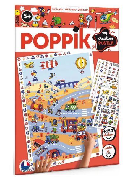 [251021_9095] Poster créatif en stickers : les véhicules